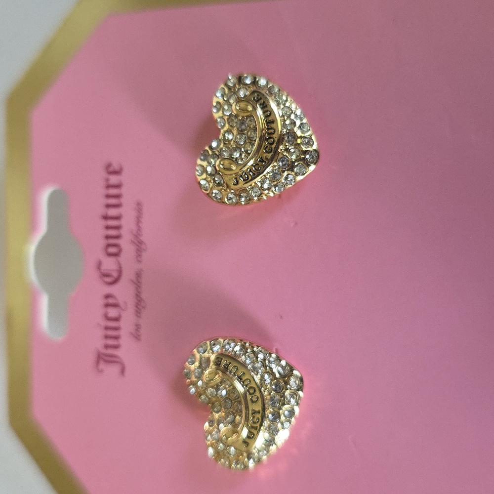 Juicy Couture Pink Wristlet Purse And  Earrings. - Picture 4 of 6
